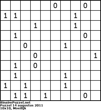 Binaire Puzzel