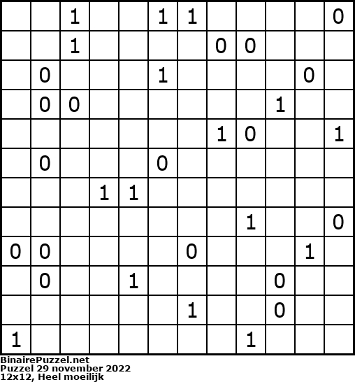 Binaire Puzzel