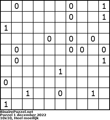 Binaire Puzzel