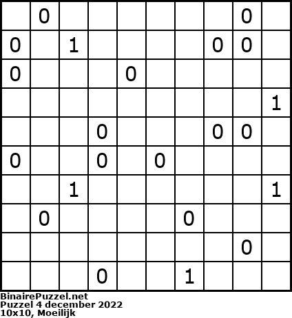 Binaire Puzzel