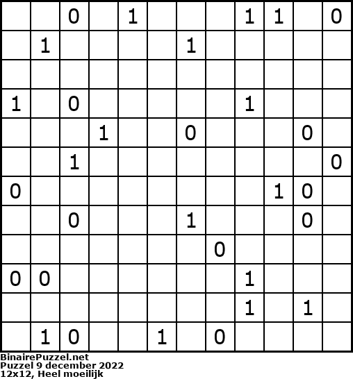 Binaire Puzzel