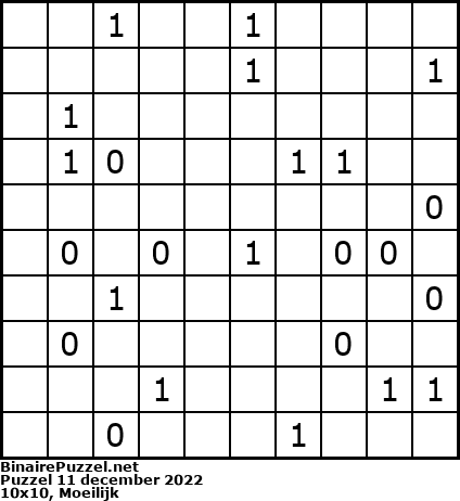 Binaire Puzzel