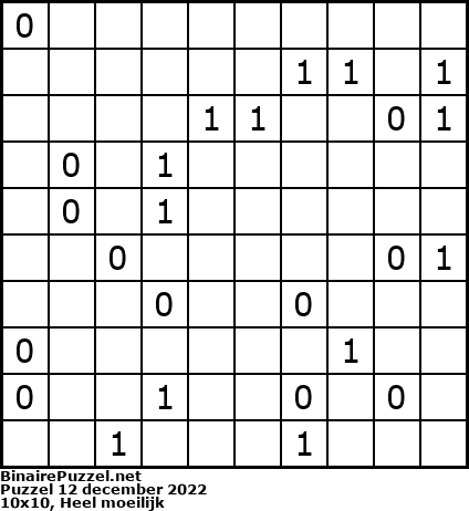 Binaire Puzzel