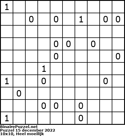 Binaire Puzzel