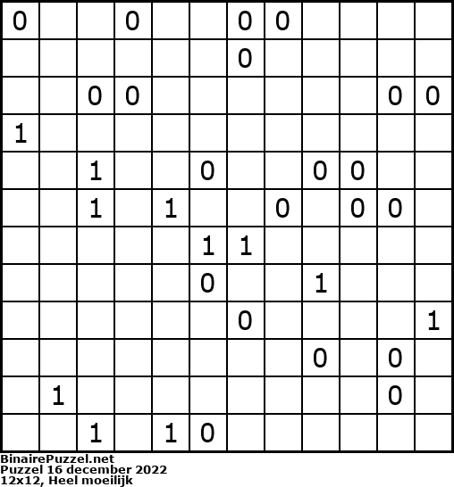 Binaire Puzzel