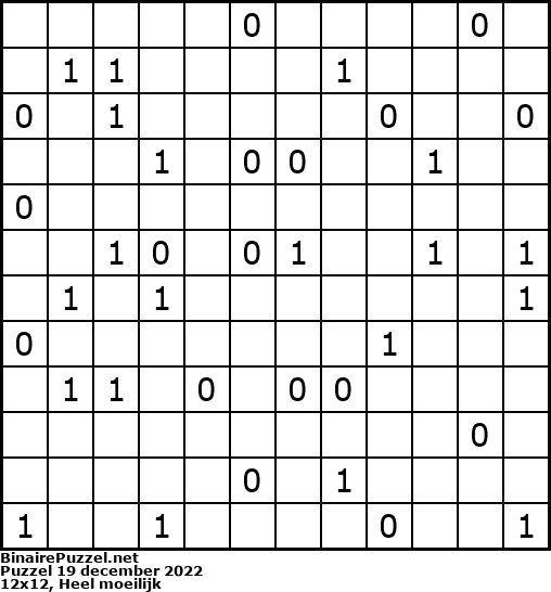 Binaire Puzzel