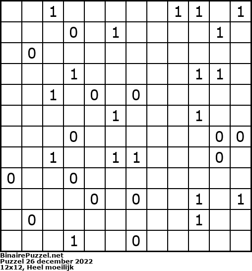 Binaire Puzzel