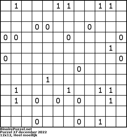 Binaire Puzzel