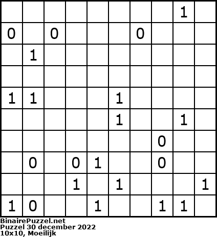 Binaire Puzzel