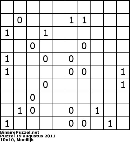 Binaire Puzzel