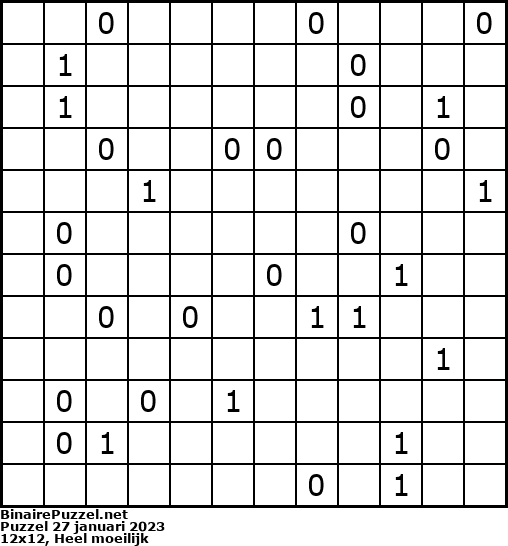 Binaire Puzzel