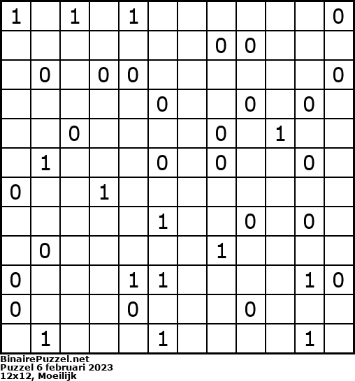 Binaire Puzzel
