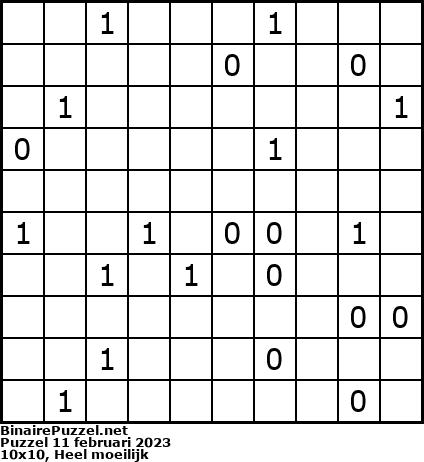 Binaire Puzzel
