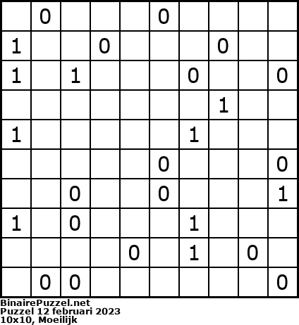 Binaire Puzzel