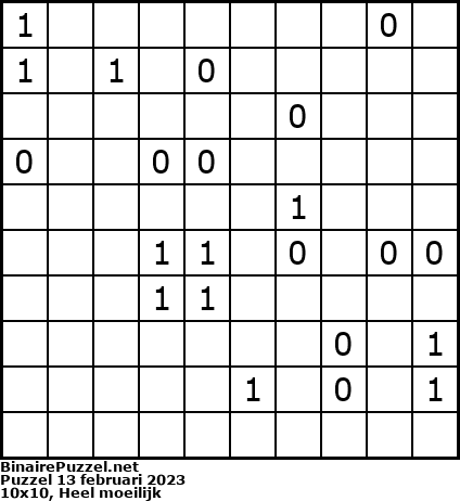 Binaire Puzzel