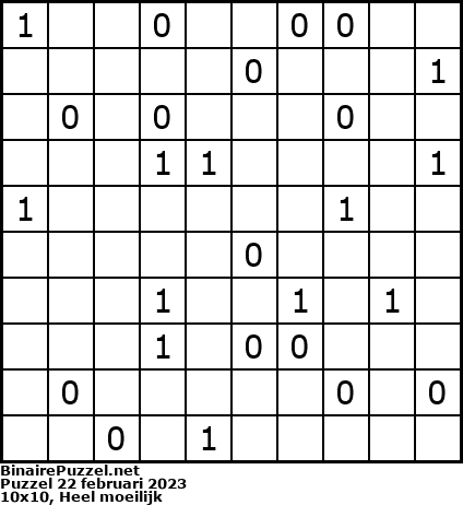 Binaire Puzzel