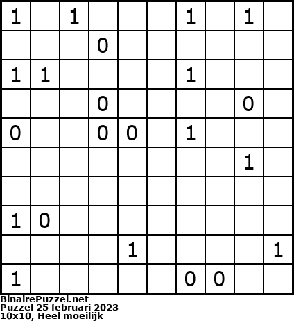 Binaire Puzzel
