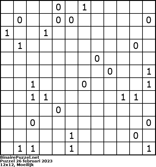 Binaire Puzzel