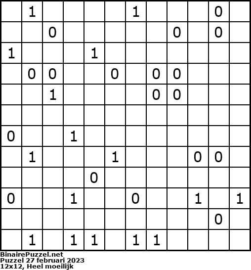 Binaire Puzzel