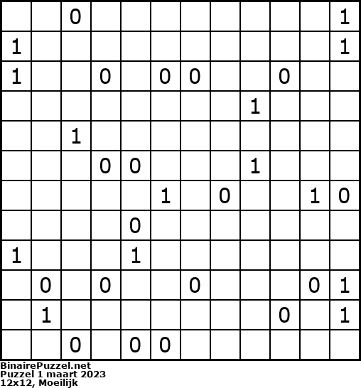 Binaire Puzzel