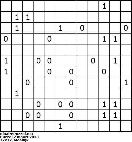 Binaire Puzzel