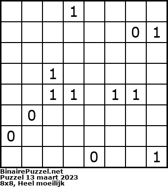 Binaire Puzzel
