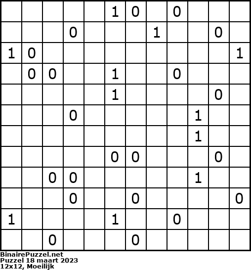 Binaire Puzzel