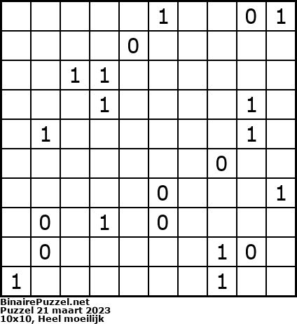 Binaire Puzzel