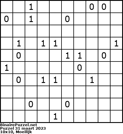 Binaire Puzzel