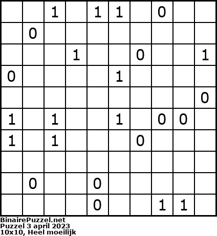 Binaire Puzzel