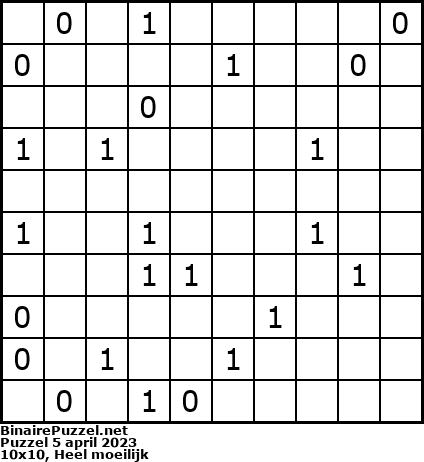Binaire Puzzel