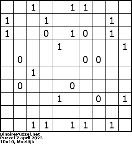 Binaire Puzzel