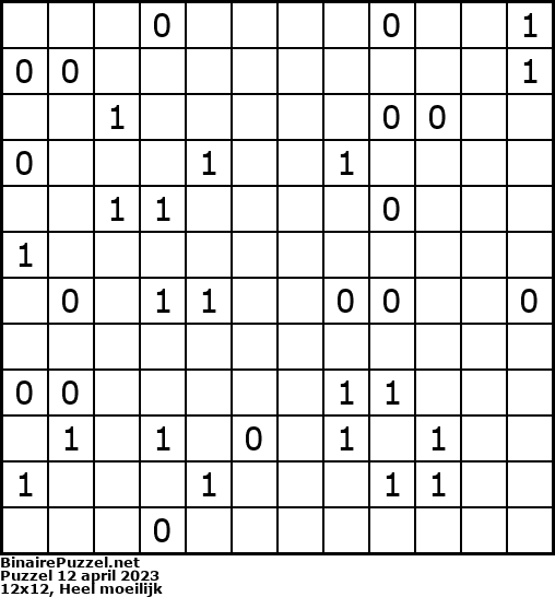 Binaire Puzzel