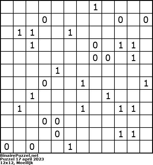 Binaire Puzzel