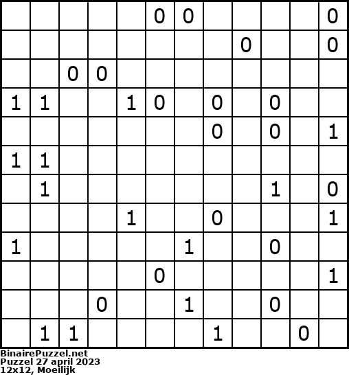 Binaire Puzzel