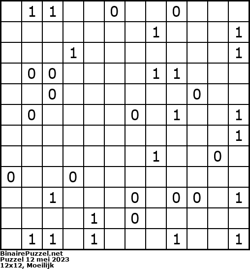 Binaire Puzzel