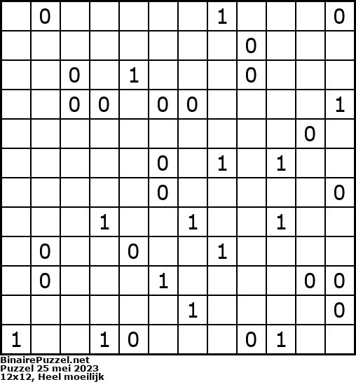 Binaire Puzzel