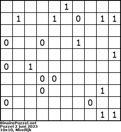 Binaire Puzzel