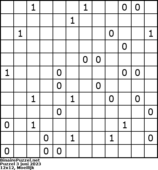 Binaire Puzzel