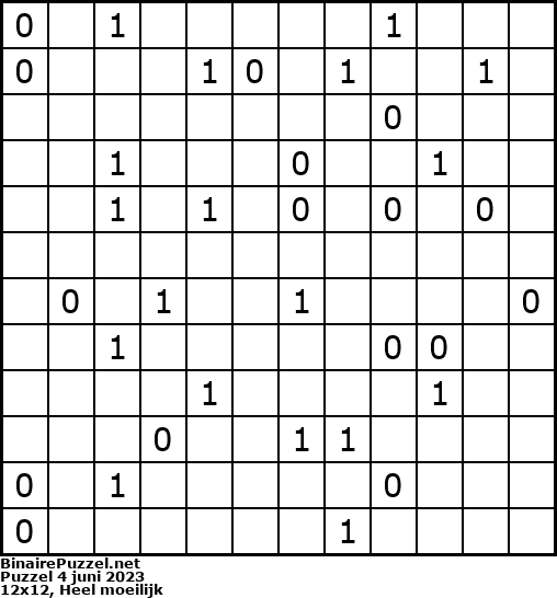 Binaire Puzzel