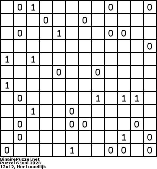 Binaire Puzzel