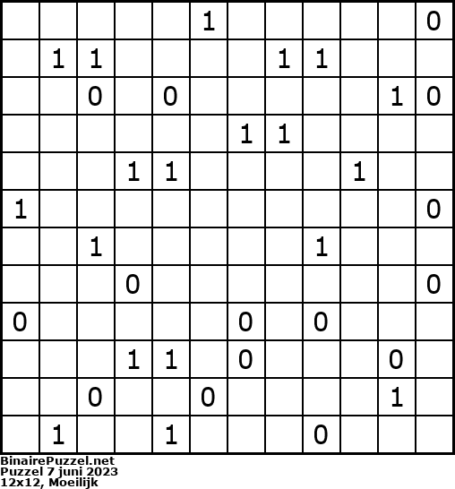 Binaire Puzzel