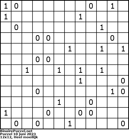 Binaire Puzzel