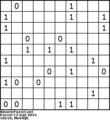 Binaire Puzzel