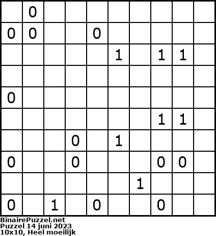 Binaire Puzzel