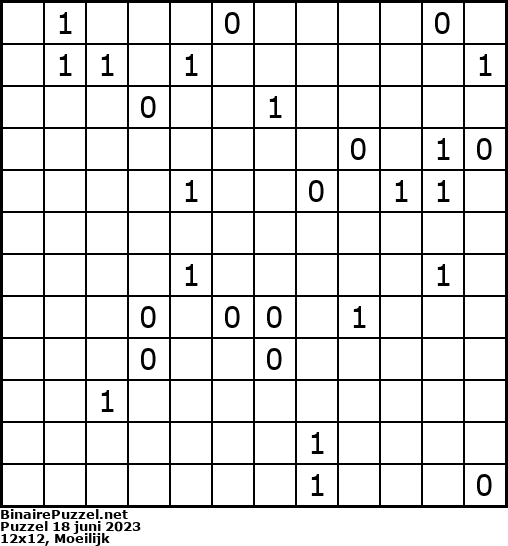 Binaire Puzzel