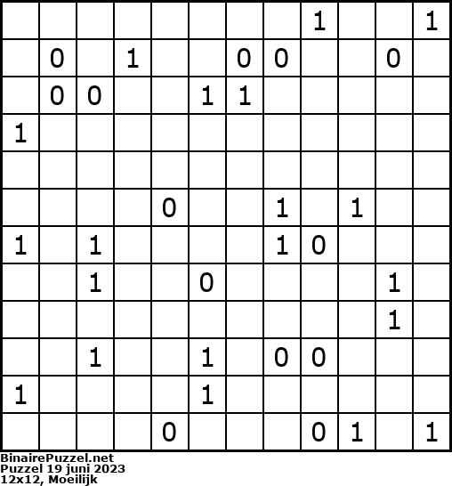 Binaire Puzzel