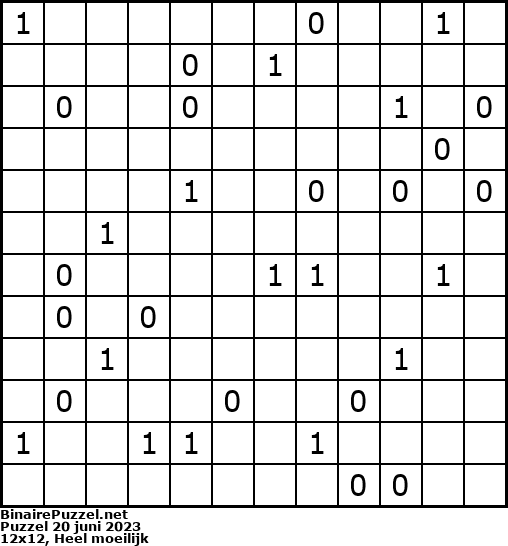 Binaire Puzzel