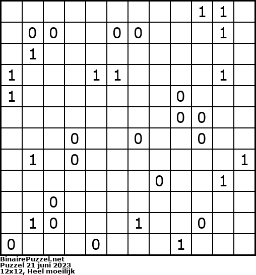 Binaire Puzzel