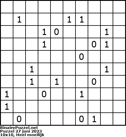 Binaire Puzzel